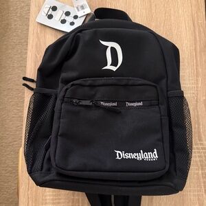 NWT Authentic Disneyland Resort Black Mini Backpack